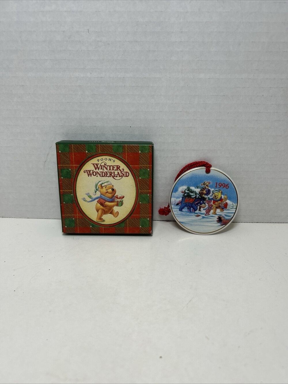 Winnie the Pooh 1996 Christmas Ornament Pooh's Winter Wonderland Disney Store
